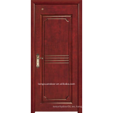 Puerta de madera de la pintura.